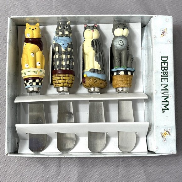 Debbie Mumm 2001 Garden Cat Spreaders Model No. 12737 - Picture 1 of 7